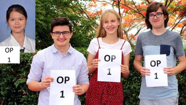 Four Mt Gravatt SHS students achieved the top result of OP 1, Aidan Demmers, Rebecca Gong, Jayden Webster and Lauren Ockendon.