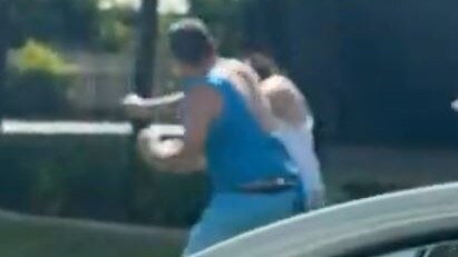 Jacob Bruno Leigh Taylor punches a man after a wild road rage incident in Southport.