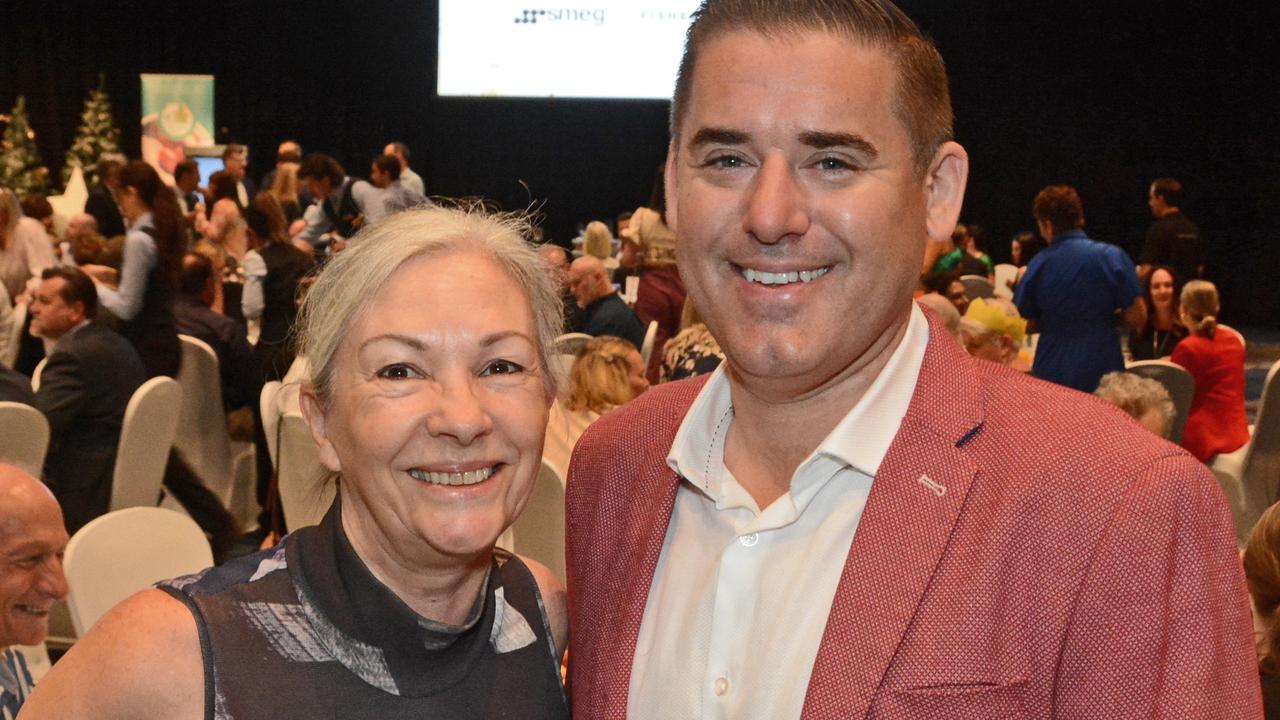 Lynda Woods and Brett Walker at GC Community Fund Christmas Appeal breakast at The Star Gold Coast. Pic: Regina King