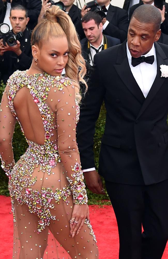 Beyonce and Jay-Z at the Met Gala in 2015. The couple recently welcomed twins. Picture: AFP/Timothy A. Clary