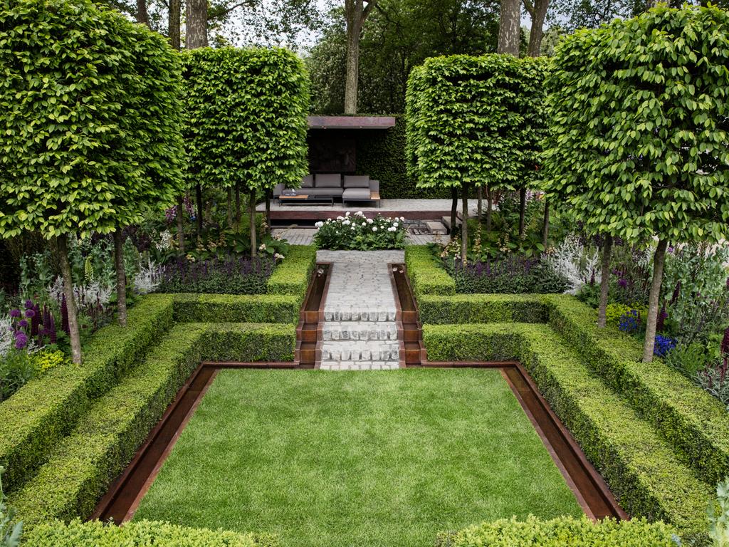 The Husqvarna Garden at the Chelsea Flower Show demonstrates the stunning simplicity of a formal garden. Picture: Mark Vessey.