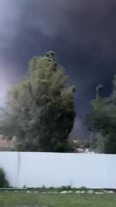 Thick Wildfire Smoke Darkens Sky Over Glendale