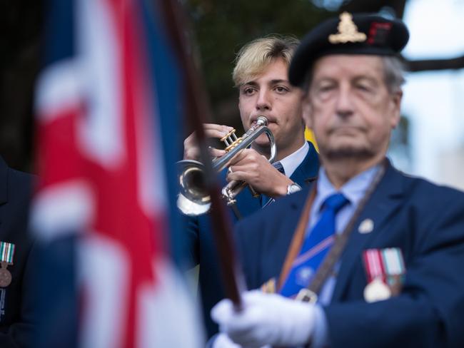 Pictures from the ANZAC Dawn Service at Wahroonga Memorial Park taken on 25th April 2018. (AAP Image / Julian Andrews).