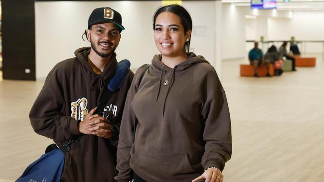 For Far North residents like Jeb Bray and Azariah Clarke, more direct flights was at the top of their travel wishlists. Picture: Brendan Radke