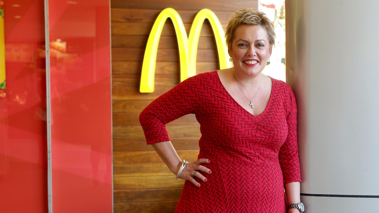 Tanya Manteit-Mulcahy is the owner of the one of the largest McDonald’s franchise groups in Australia, which has threatened staff with banning toilet and water breaks. Picture: Jono Searle