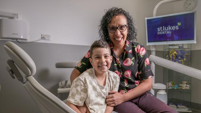 Ryan Shukri-Gilmore, 7, and mum Denise Shukri. Picture: Caroline Tan
