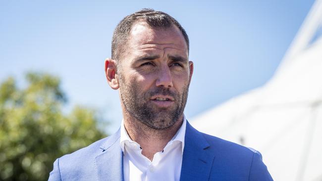 Storm legend Cameron Smith is set to honoured by the Melbourne faithful at AAMI Park next season. Picture: Jake Nowakowski