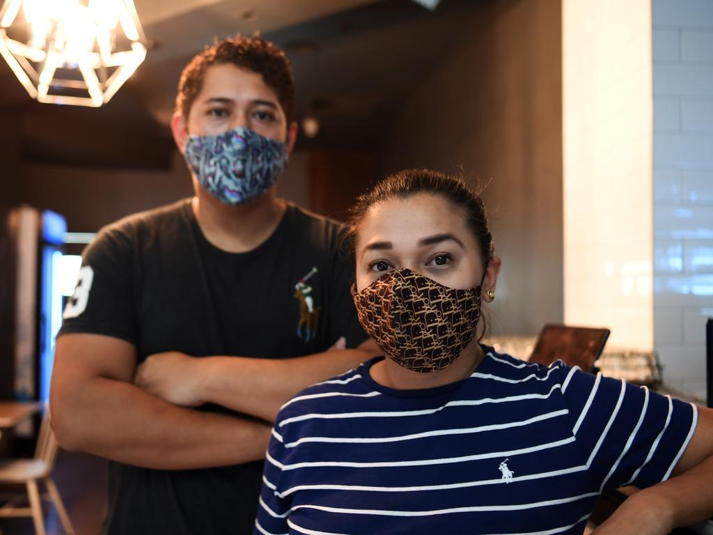 Sapphire publicans Mary Reynosa and Lusiano Saia are frustrated with the lack of government support for hospitality. Picture: (A)manda Parkinson