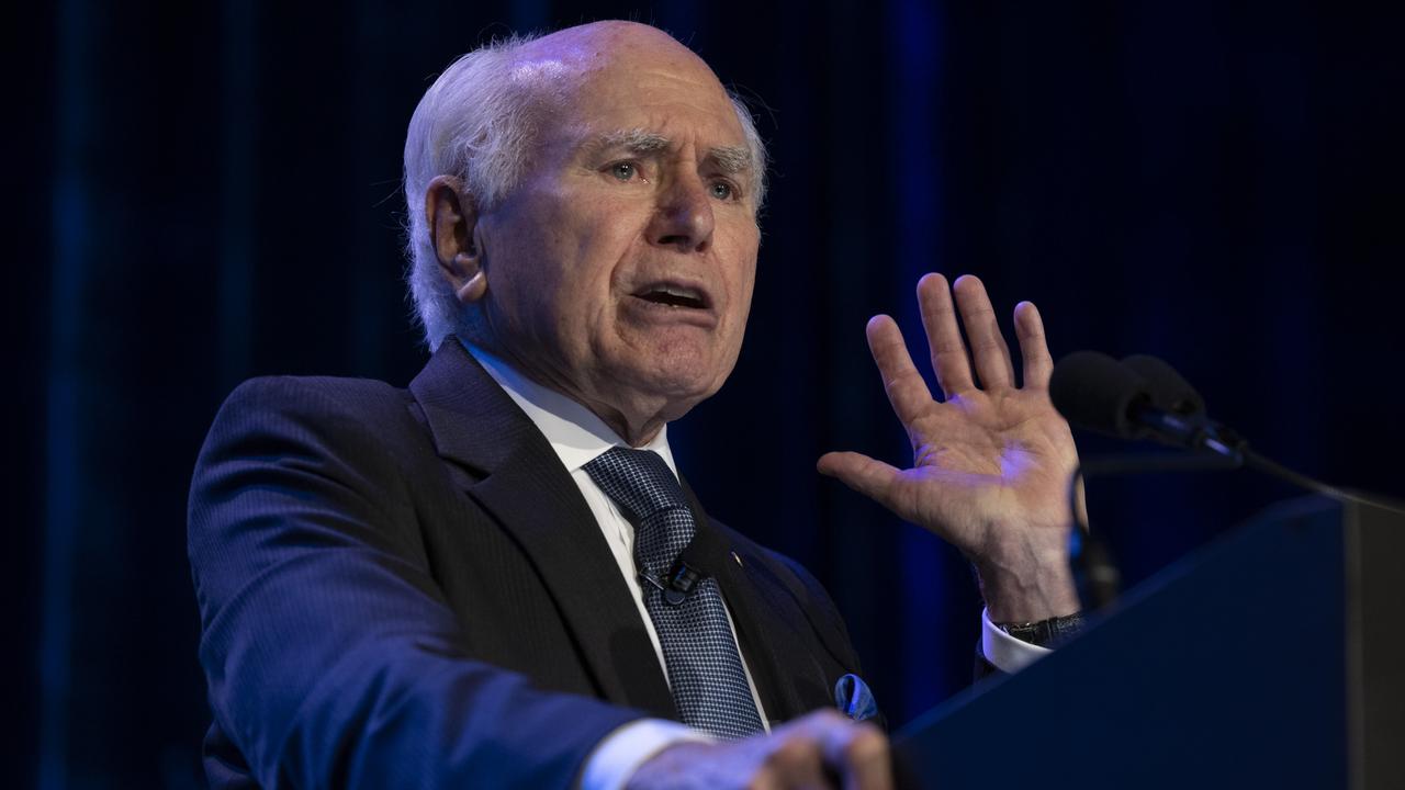 Former Prime Minister John Howard has backed embattled Liberal candidate Katherine Deves. Picture: Matt Jelonek/Getty Images