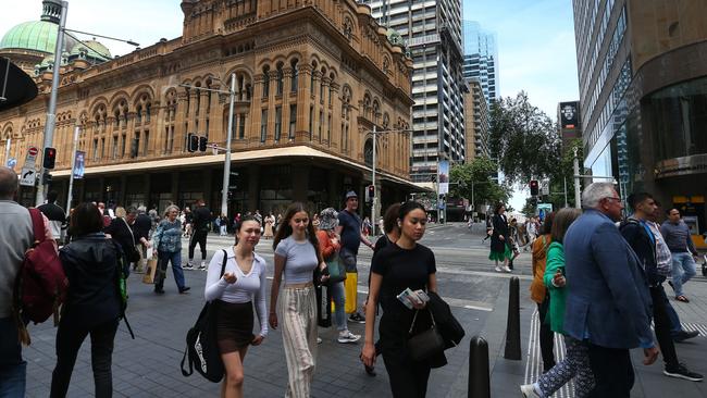 Australia is forecast to avoid a recession by growth is slowing. Picture: Lisa Maree Williams/Getty Images