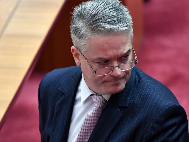 Mathias Cormann at Parliament House. Picture: Getty Images.