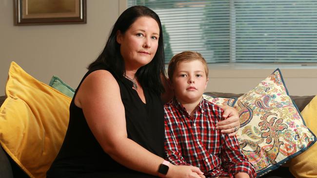 Katie Meredith and her son John. Photo: AAP.