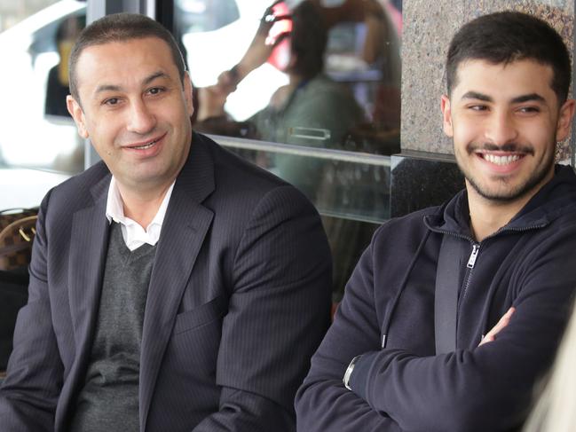 Marwan Haddad with his son Michael.