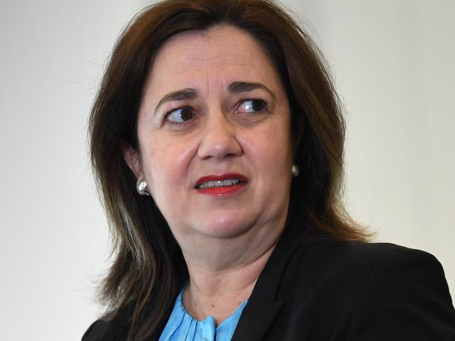 BRISBANE, AUSTRALIA - NewsWire Photos - OCTOBER 5, 2021.Queensland Premier Annastacia Palaszczuk speaks during a press conference to provide a Covid update.Picture: NCA NewsWire / Dan Peled