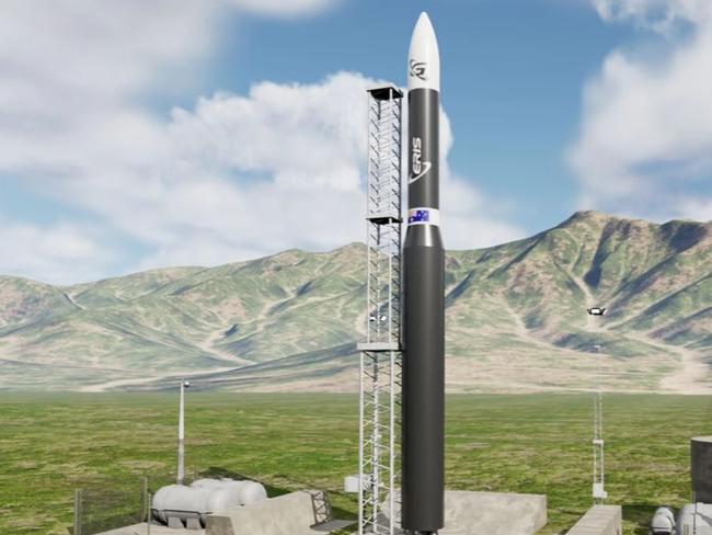 A mock-up of the launch site at Bowen for Gilmour Space Industries. Picture: Gilmour Space Industries