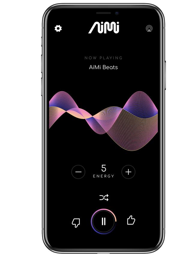 AiMi artificial intelligence driven music app