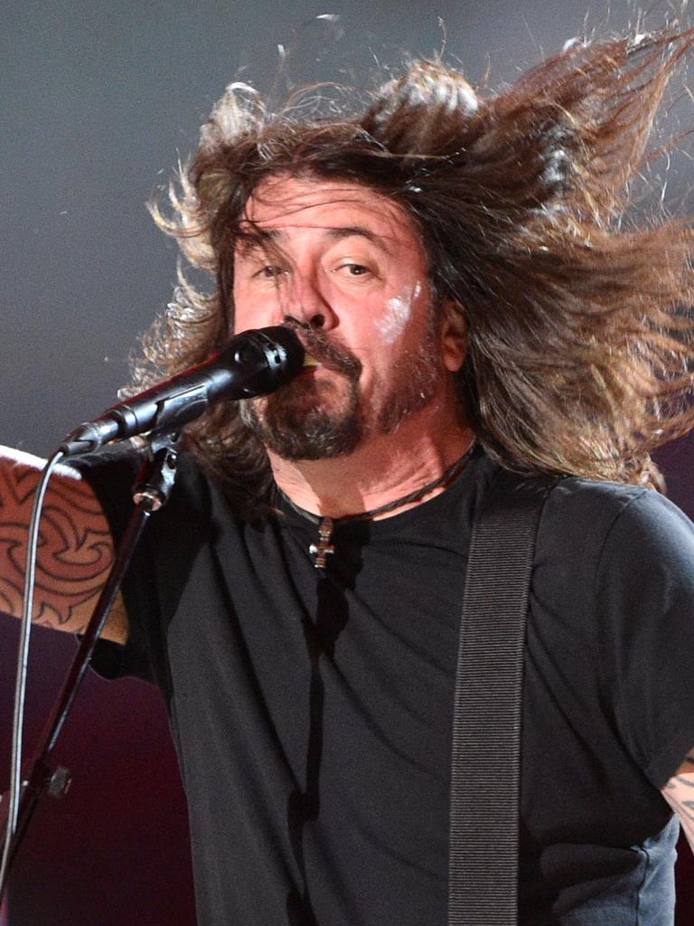 Foo Fighters’ Dave Grohl warned ‘we ain’t out of the woods yet’. Picture: Valerie Macon / AFP