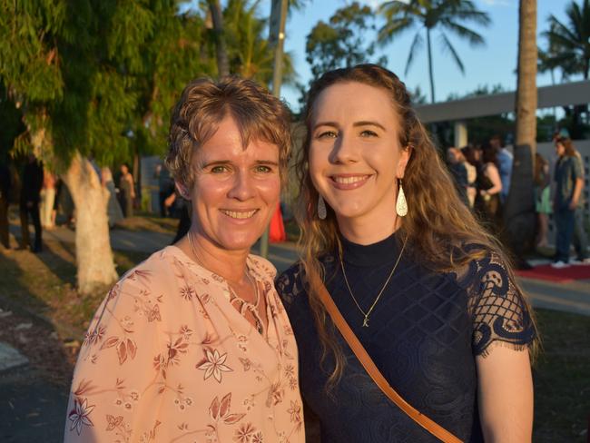 Julie Osborne and Kirsten Nilson at Mirani State High School formal at Ocean International on September 8, 2023. Photo: Zoe Devenport