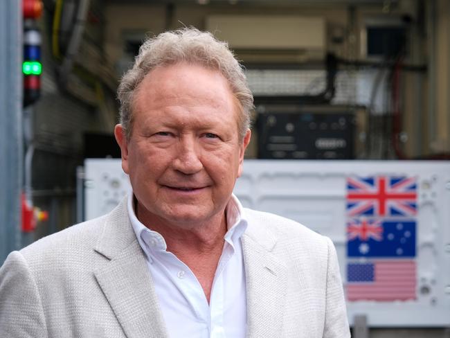 2023/1012 Fortescue chairman Andrew Forrest  at the opening of the Fortescue WAE manufacturing plant at Kidlington, United Kingdom. Picture: Jacquelin Magnay