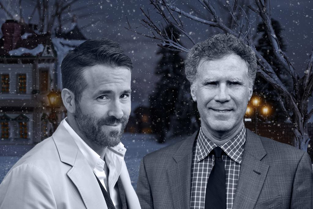 Ryan Reynolds and Will Ferrell Filming Their New Christmas Musical