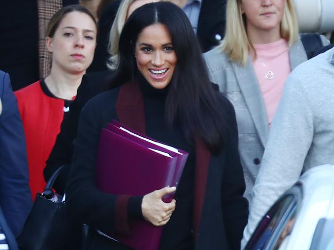 OCTOBER 15, 2018 - Where: Arriving at Sydney Airport ahead of their Australian tour. The pregnancy publicity machine all started with Meghan and Harry’s arrival into Sydney back in October 2018. Picture: Hollie Adams/The Australian