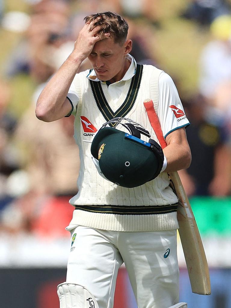 Labuschagne is in a deep form slump. (Photo by Marty MELVILLE / AFP)