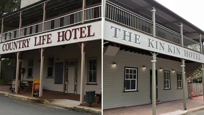 For 50 years, the pub was called The Country Life Hotel, after it was bought by David Tresize in 1972, however, prior to that — from when it was built — it was called the Kin Kin Hotel.