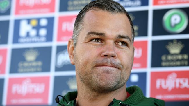 The loss of one of the NRL rising coaching stars is a blow to Souths. (AAP Image/Joel Carrett)