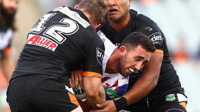 Brock Lamb played on injured against the Tigers.