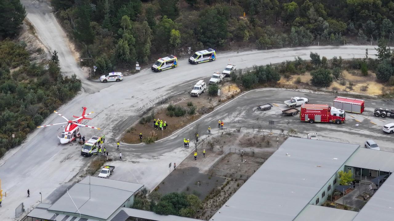 BA man has been trapped for more than 13 hours after a mine collapse in Mount Clear. Picture: NCA NewsWire/ Ian Wilson