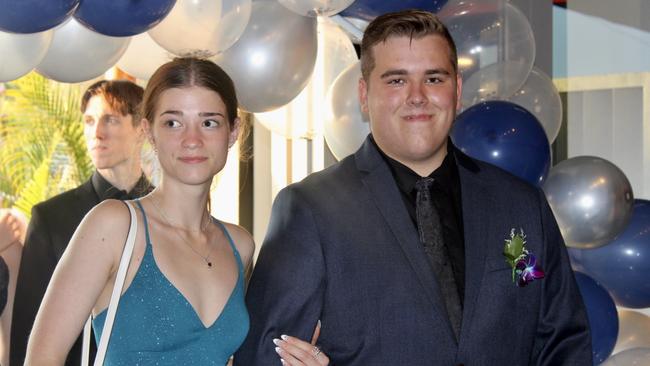 Annaka Ukkola and Dakota Knight-Neucom at the Beerwah State High School formal 2023.