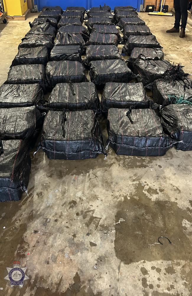 Police arrest five people over 1.1 tonnes of cocaine found on a boat off the Mid-North Coast. Picture: NSW Police