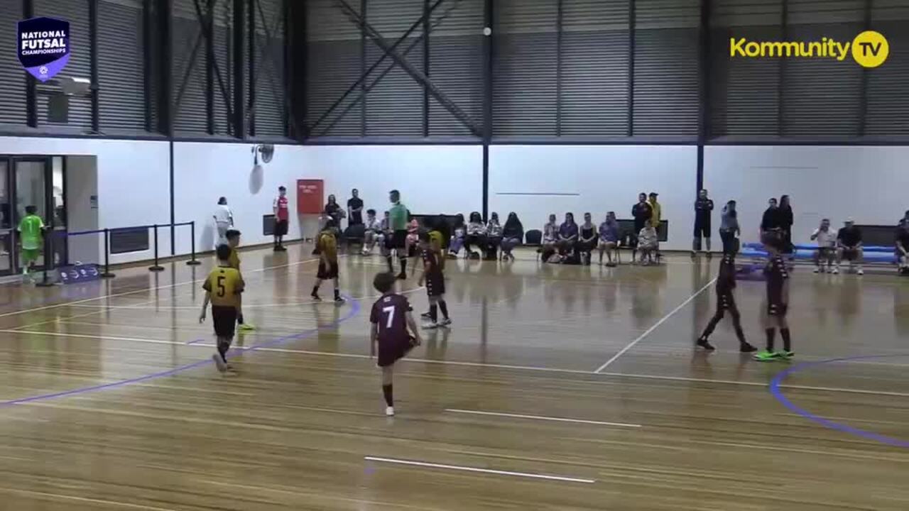 Replay:  Football Queensland Maroon v Football West (U12 Boys) -  2025 National Futsal Championships Day 1