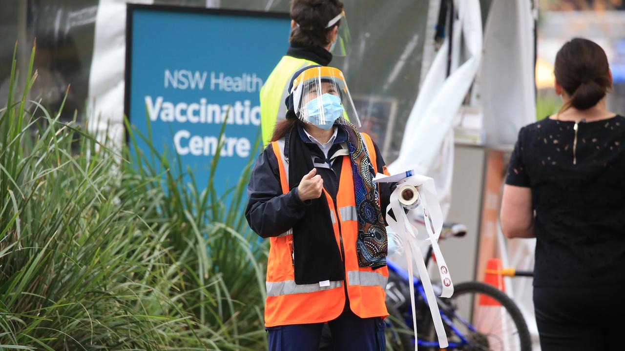 The NSW Vaccination Centre at Homebush. Picture: Christian Gilles/NCA NewsWire