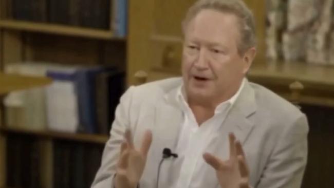 A new deep fake scam video of Andrew Forrest.