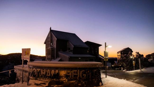 Eager skiers and snowboarders are hopeful Hotham will open soon. Picture: Hotham Resort