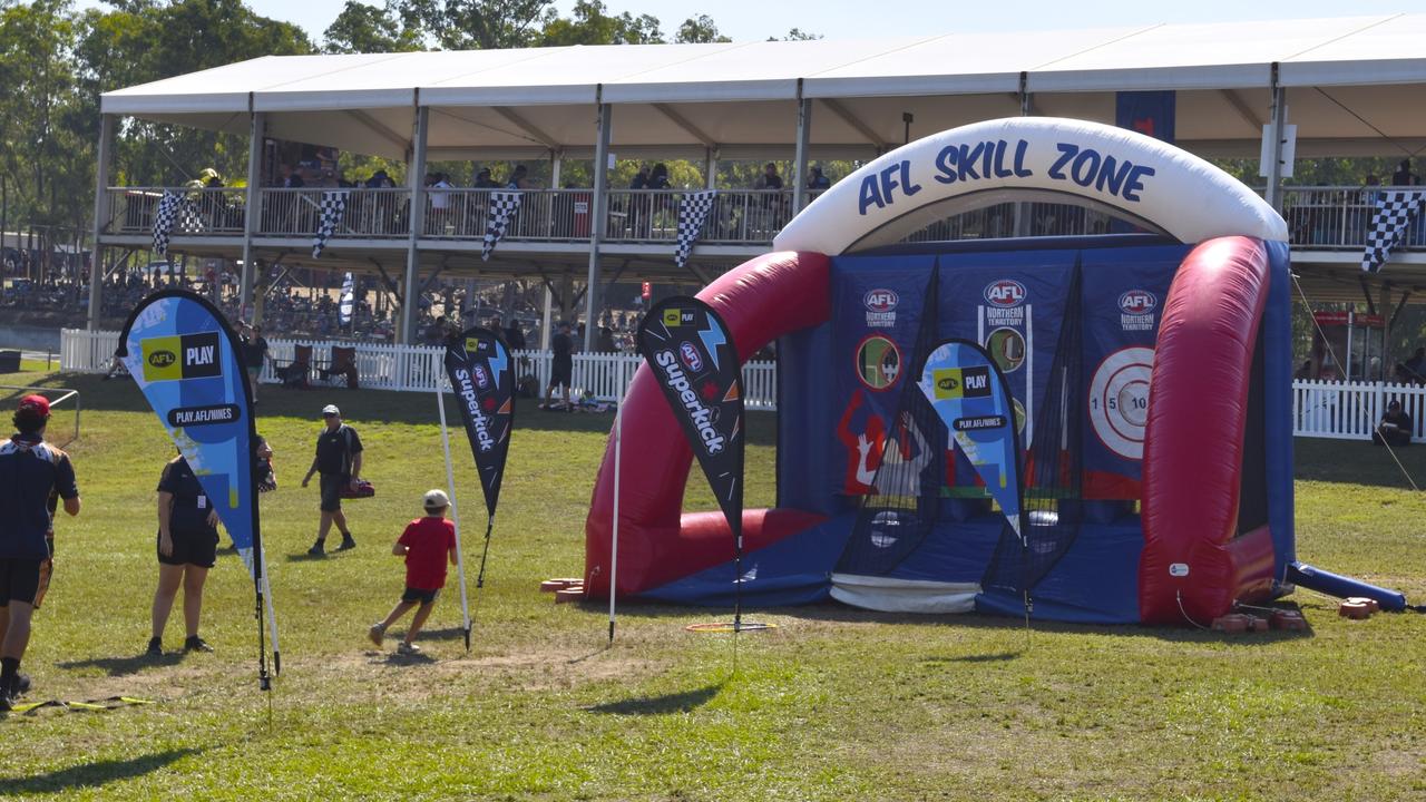 The AFL Skill Zone at the 2024 Darwin Triple Crown. Picture: Darcy Jennings.