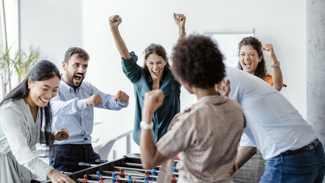 When foosball at the office is no longer enough.