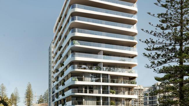 Brisbane developer Paul Gedoun has embarked on plans for a second upmarket apartment building at Rainbow Bay after his $74million Flow Residences project sold out off the plan to buyers including surfing world champs Joel Parkinson and Mark Richards.  Picture Supplied