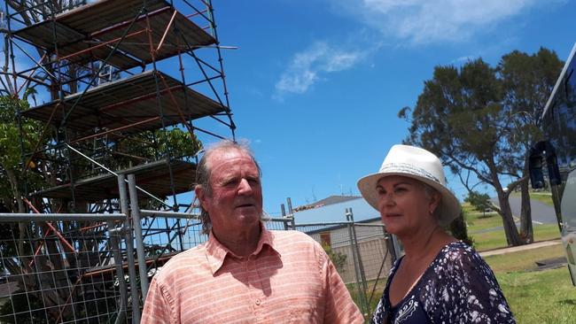 A proposal for a five-storey apartment block in Woolgoolga has met with some strong opposition. Terry and Julie Cooper live next door on Queen Street. Photo by Janine Watson