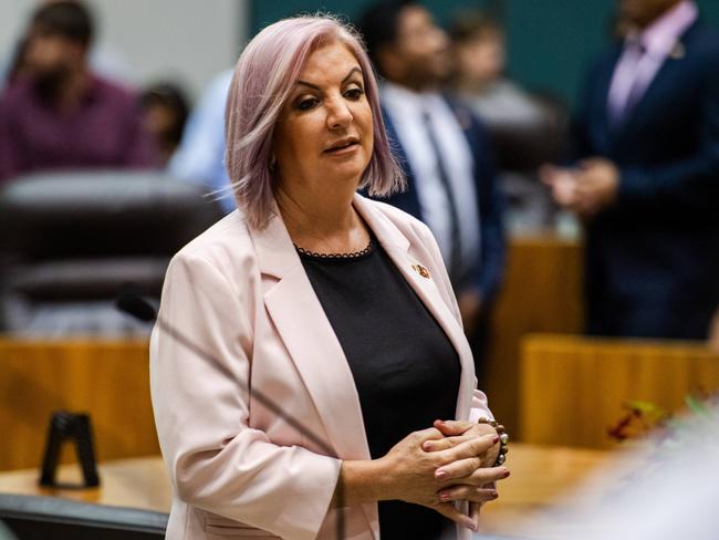 Minister Robyn Cahill at the official Opening and First Meeting of the 15th Legislative Assembly of the Northern Territory.' Picture: Pema Tamang Pakhrin