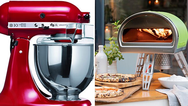 The KitchenAid KSM and the Roccbox pizza oven.