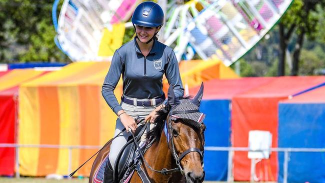 Show jumping superstars Katie Maund, 15, competed with horse Loony at the Pony Club Queensland State Jumping Equitation and Show Jumping Champions on May 5 in Bundaberg. Â