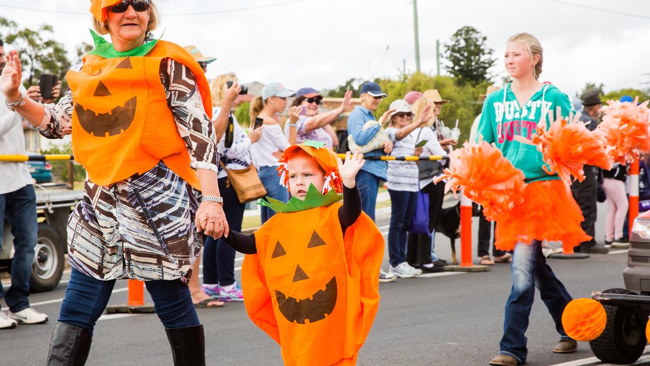 A parade, pumpkin rolls and contests ares just a few of the activities that happen during the Goomeri Pumpkin Festival.