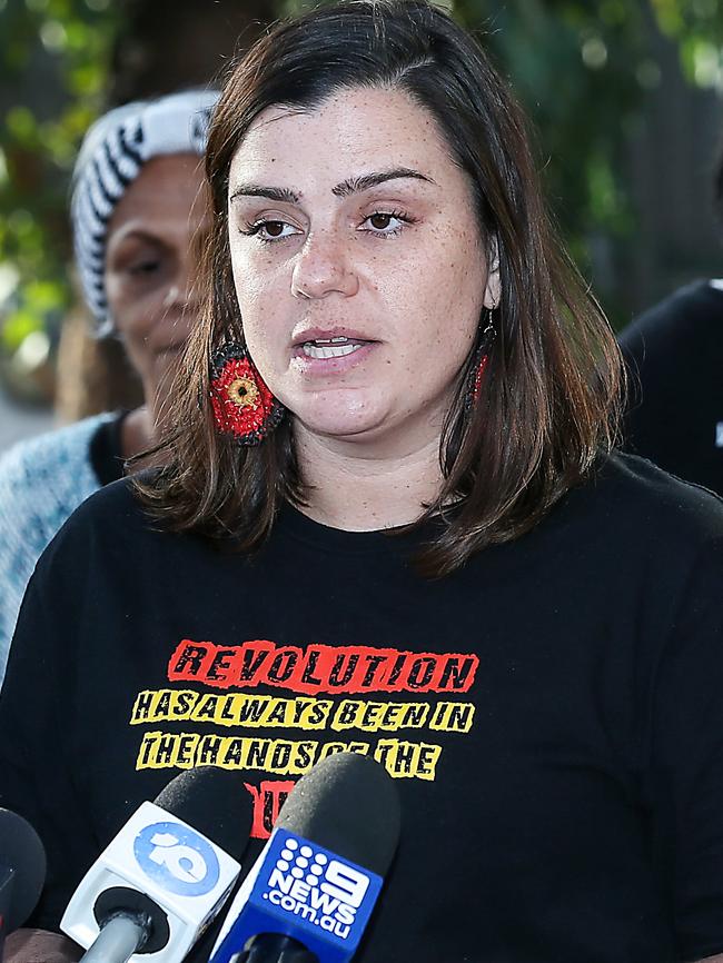 Meriki Onus of the Warriors of Aboriginal Resistance. Picture: Ian Currie