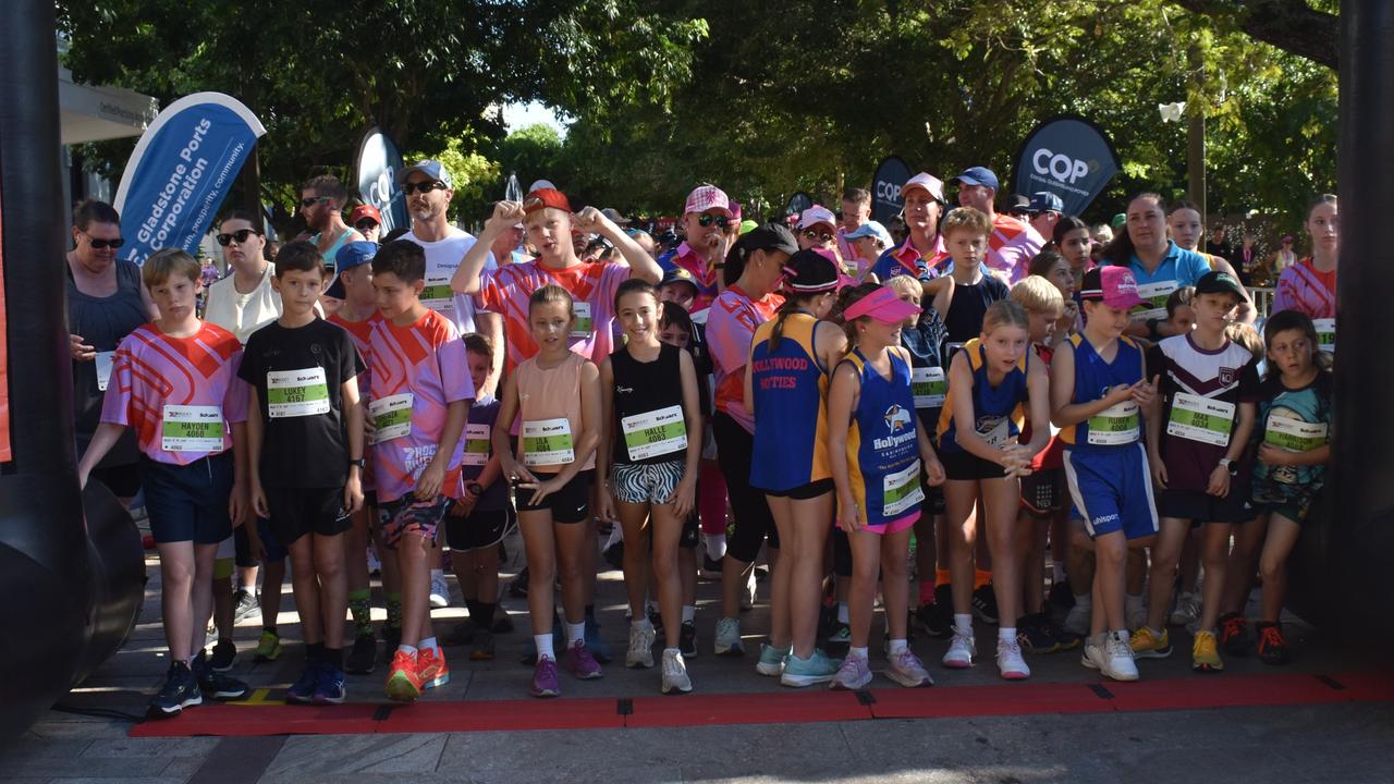 The field counts down to the start of the 2km event at the annual Rocky River Run in Rockhampton on May 18, 2025.