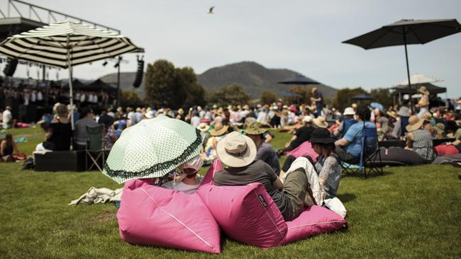 A lazy summer’s day on Mona Lawns. Picture: Mona and Remi Chauvin