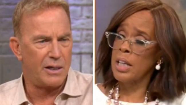 Kevin Costner accused Gayle King of turning their interview into a therapy session.