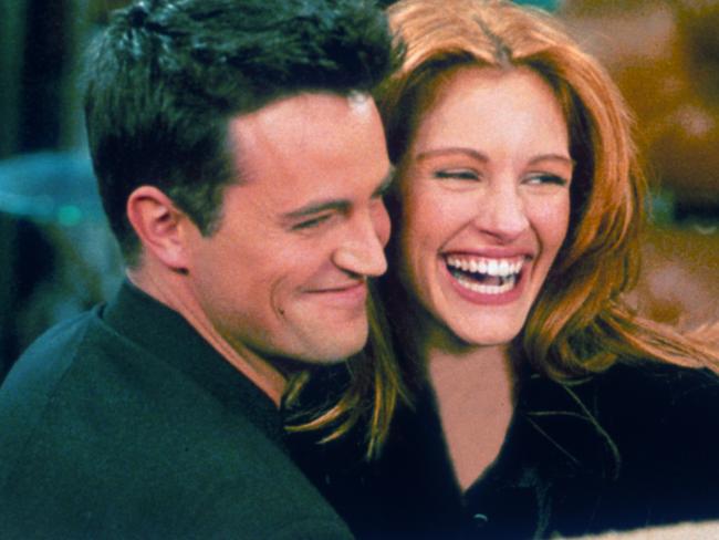 Matthew dated the likes of Julia Roberts, who guest starred on Friends. Picture: Liaison