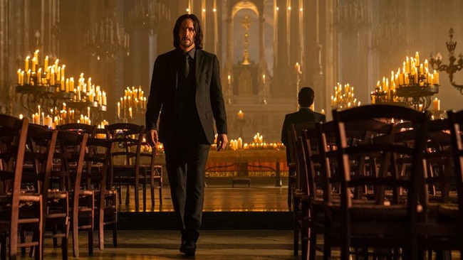 Keanu Reeves as John Wick and Donnie Yen as Caine in John Wick 4. Picture: Murray Close